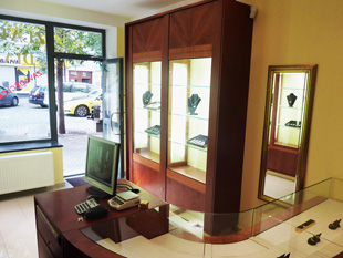 Interiér zlatnictví